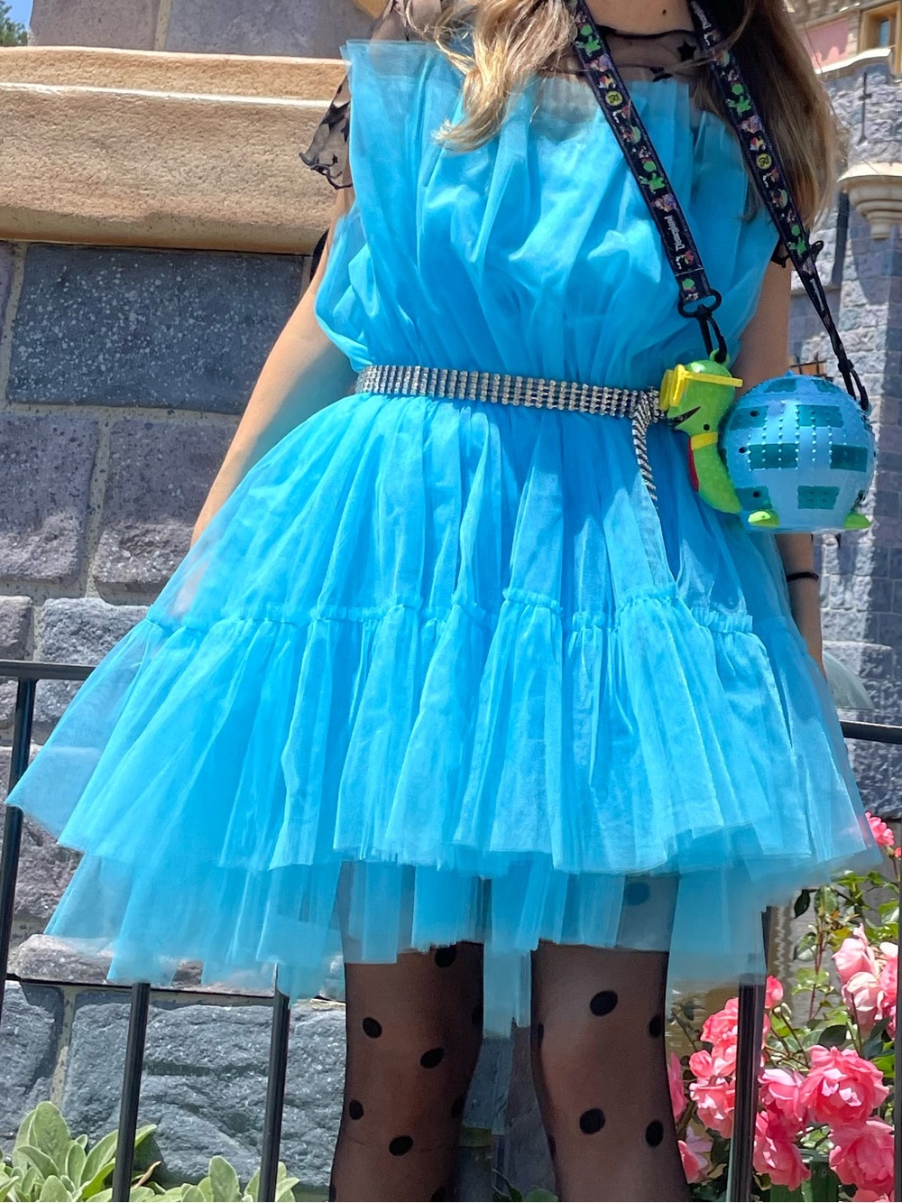 AKIRA Blue Tulle Party Dress - Picture 5 of 6